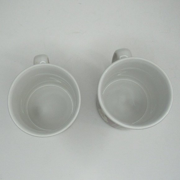 Debbie Mumm Christmas Set of 2 "Checkerboard Snowman" Ceramic Cocoa Mugs - Picture 6 of 9